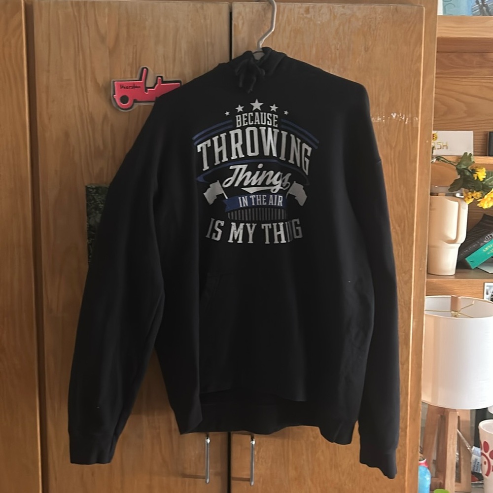 Colorguard hoodie from Amazon. Worn twice- no longer in the sport.